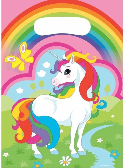 Unicorn Uitdeelzakjes 16x23cm 8st