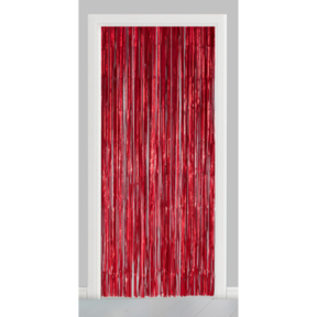 Deurgordijn rood (brandvertragend) 240x100cm