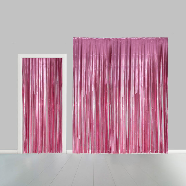 Deurgordijn baby roze (brandvertragend) 240x100cm