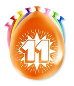 Happy party balloons - 11 jaar