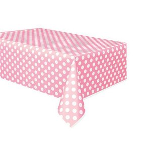 Tafelkleed Lovely pink dots 137x274cm