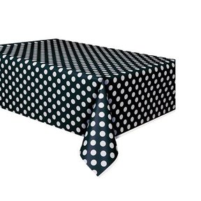 Tafelkleed Midnight Black Dots 137x274cm