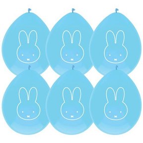 Nijntje ballonnen blauw 6 stuks 30cm