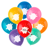 Ballonnen Beschrijfbaar Color Pop Monsters 23cm - 8 stuks