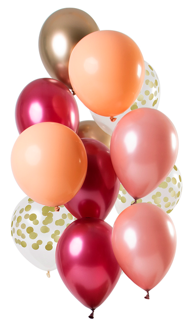 Ballonnen Rich Ruby 30cm - 12 stuks