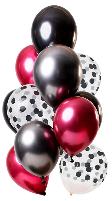 Ballonnen Dark Richness 30cm - 12 stuks