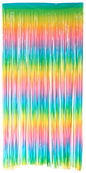 Deurgordijn Folie Regenboog Ombre - 2x1 m