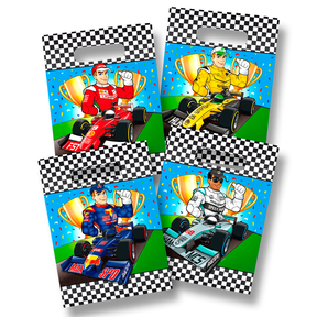 Formule 1 Uitdeelzakjes - 8 stuks - 16x23cm