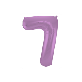 Folieballon 7 jaar metallic paars 86cm
