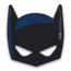 Batman Batman Kartonnen maskers 6 stuks