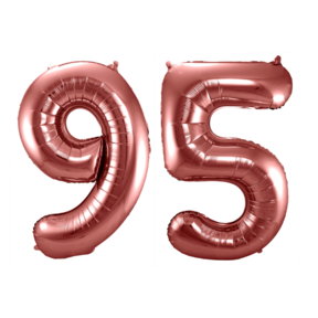 Folieballon 95 jaar brons 86cm