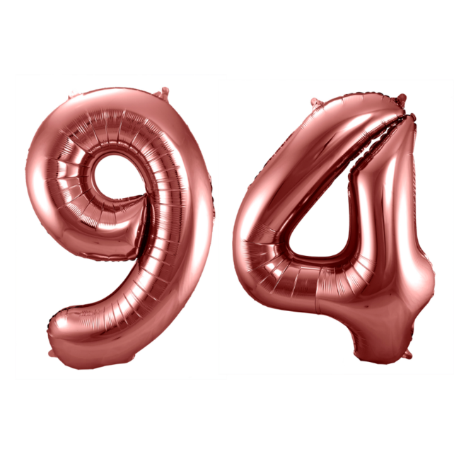 Folieballon 94 jaar brons 86cm