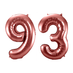 Folieballon 93 jaar brons 86cm