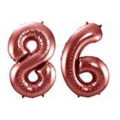 Folieballon 86 jaar brons 86cm
