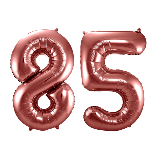 Folieballon 85 jaar brons 86cm