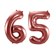 Folieballon 65 jaar brons 86cm