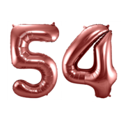 Folieballon 54 jaar brons 86cm