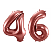 Folieballon 46 jaar brons 86cm