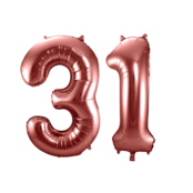 Folieballon 31 jaar brons 86cm