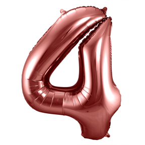 Folieballon 4 jaar brons 86cm