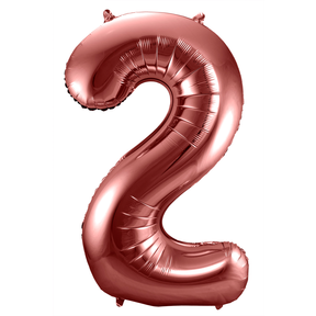 Folieballon 2 jaar brons 86cm