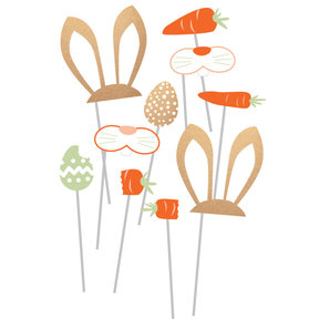 Photo booth props ''pasen'' 10 stuks