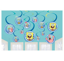 Spongebob draaislingers 12 stuks