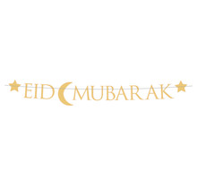 Eid Mubarak letterslinger 220x15cm