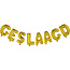 WeFiesta Folieballon Geslaagd letters goud 41cm