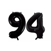 Folieballon 94 jaar zwart 41cm