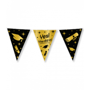 Yes You Did it - Geslaagd - Vlaggenlijn 10 meter