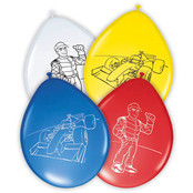 Formule 1 ballonnen 8 stuks 30cm