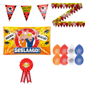 Geslaagd versiering pakket Verkeersbord