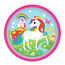 Amscan Papieren borden Unicorn 8 stuks