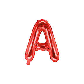Folie Ballon letter ''A'', 35cm, rood