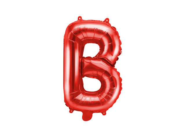 Folie Ballon letter ''B'', 35cm, rood