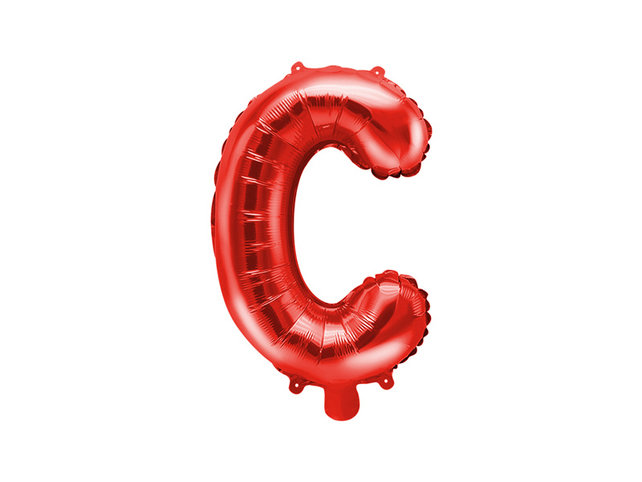 Folie Ballon letter ''C'', 35cm, rood