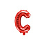 Party Deco Folie Ballon letter ''C'', 35cm, rood
