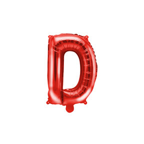 Folie Ballon letter ''D'', 35cm, rood