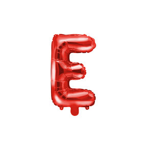 Folie Ballon letter ''E'', 35cm, rood