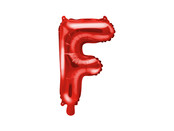 Folie Ballon letter ''F'', 35cm, rood