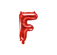 Folie Ballon letter ''F'', 35cm, rood