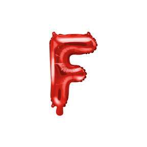 Folie Ballon letter ''F'', 35cm, rood