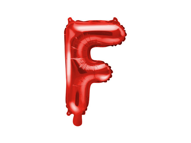 Folie Ballon letter ''F'', 35cm, rood