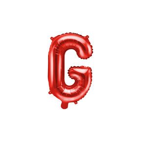 Folie Ballon letter ''G'', 35cm, rood