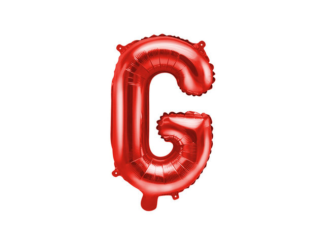 Folie Ballon letter ''G'', 35cm, rood