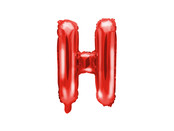 Folie Ballon letter ''H'', 35cm, rood