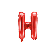 Folie Ballon letter ''H'', 35cm, rood