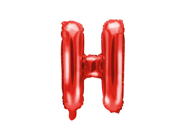 Folie Ballon letter ''H'', 35cm, rood