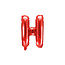 Party Deco Folie Ballon letter ''H'', 35cm, rood